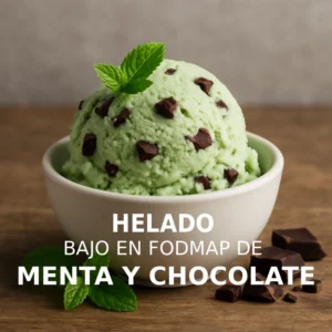 Helado bajo en FODMAP de menta y chocolate