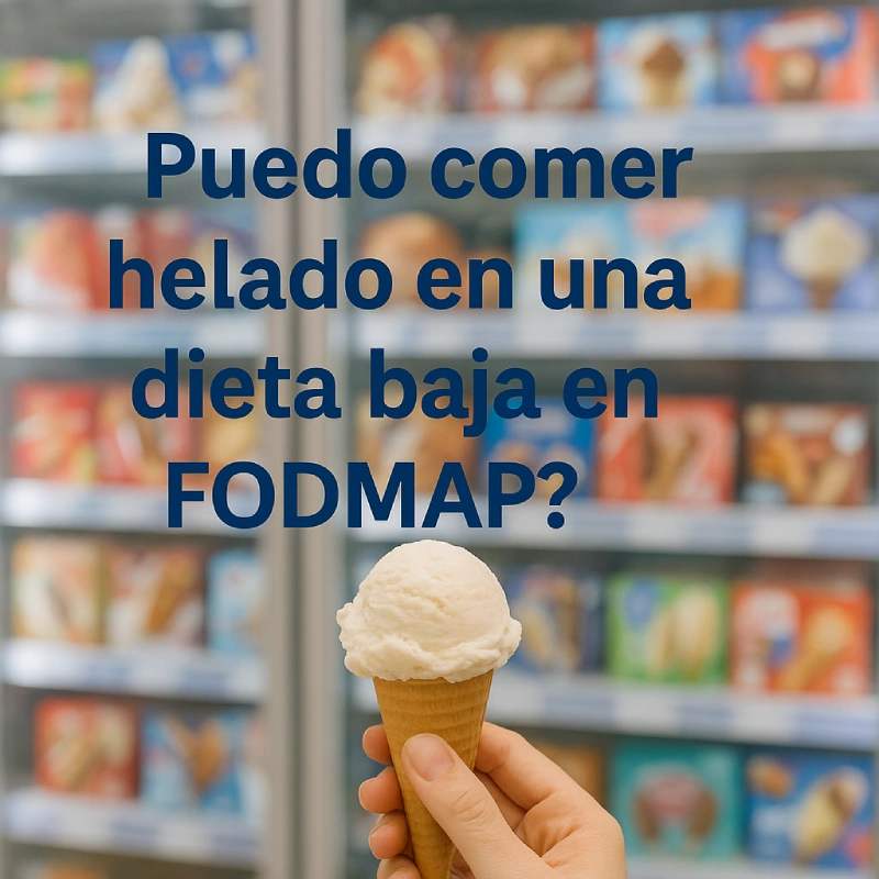 ¿Puedo comer helado en una dieta baja en FODMAP?