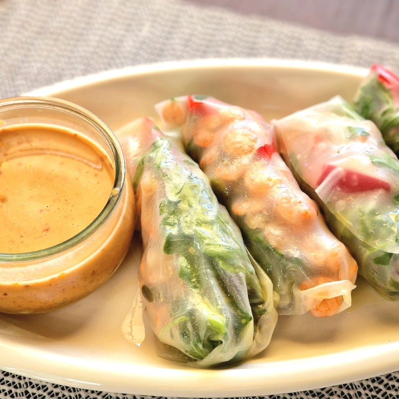 Rollitos de Verano Bajos en FODMAP